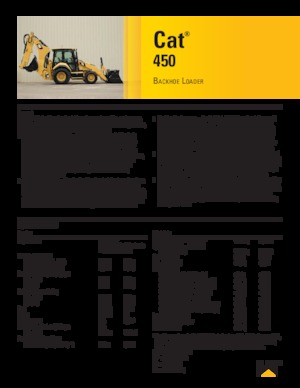 Багер-товарачи с обратно загребване Caterpillar 450