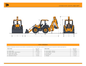 Багер-товарачи с обратно загребване JCB 4CX 14FT