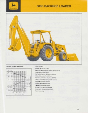 Багер-товарачи с обратно загребване John Deere Construction 500 C