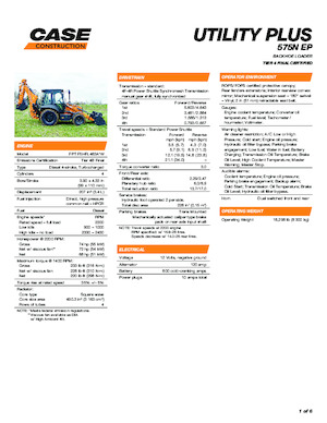 Багер-товарачи с обратно загребване Case 575N EP Utility Plus