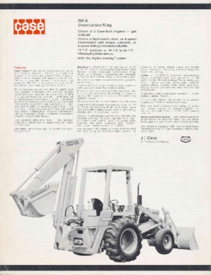 Багер-товарачи с обратно загребване Case 580 B 