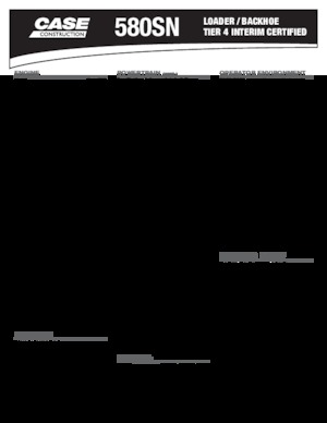 Багер-товарачи с обратно загребване Case 580 SN