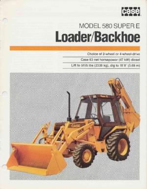 Багер-товарачи с обратно загребване Case 580 Super E 