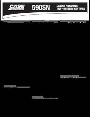 Багер-товарачи с обратно загребване Case 590 SN