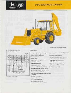 Багер-товарачи с обратно загребване John Deere Construction 610 C