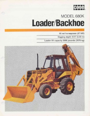 Багер-товарачи с обратно загребване Case 680 K