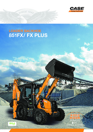 Багер-товарачи с обратно загребване Case 851FX+