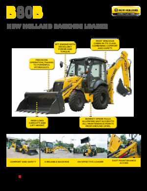 Багер-товарачи с обратно загребване New Holland B80B