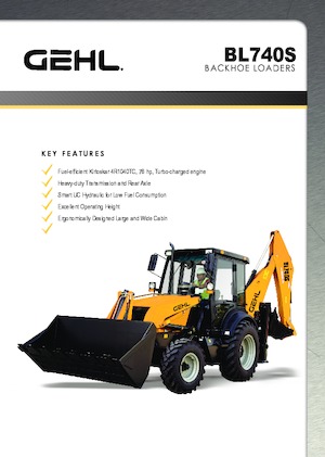 Багер-товарачи с обратно загребване Gehl BL 740S