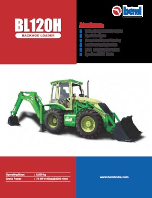 Багер-товарачи с обратно загребване Beml BL120H