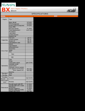 Багер-товарачи с обратно загребване Kubota BX 24