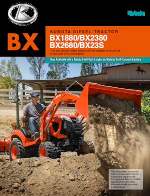 Багер-товарачи с обратно загребване Kubota BX23S