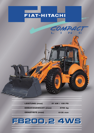 Багер-товарачи с обратно загребване Fiat-Hitachi FB 200.2