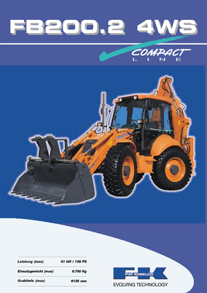 Багер-товарачи с обратно загребване Fiat Kobelco FB 200.2