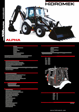 Багер-товарачи с обратно загребване Hidromek HMK 102 B Alpha