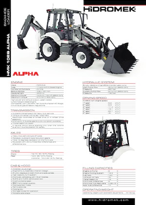 Багер-товарачи с обратно загребване Hidromek HMK 102 B Alpha