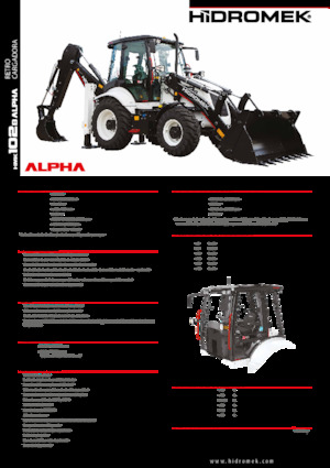 Багер-товарачи с обратно загребване Hidromek HMK 102 B Alpha