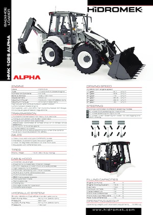 Багер-товарачи с обратно загребване Hidromek HMK 102 S Alpha