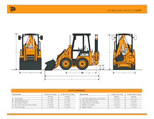 Багер-товарачи с обратно загребване JCB 1CX 8FT