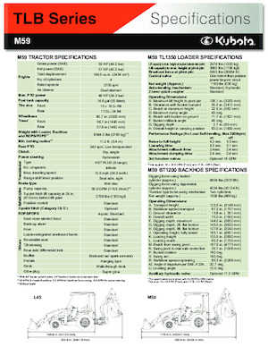 Багер-товарачи с обратно загребване Kubota M 59