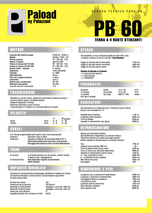 Багер-товарачи с обратно загребване Palazzani PV 60.2