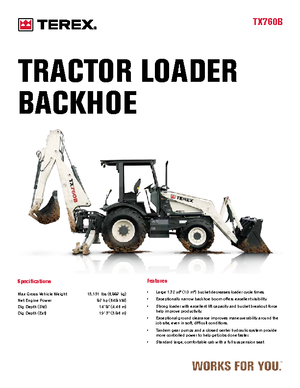 Багер-товарачи с обратно загребване Terex TX 760 B