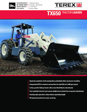Багер-товарачи с обратно загребване Terex TX650