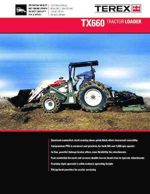 Багер-товарачи с обратно загребване Terex TX660