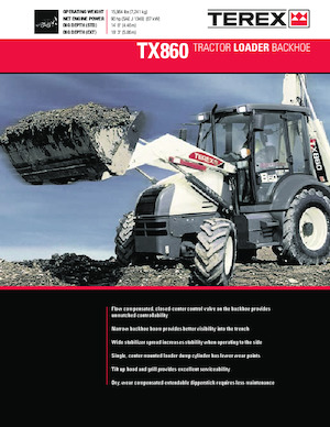 Багер-товарачи с обратно загребване Terex TX860 B