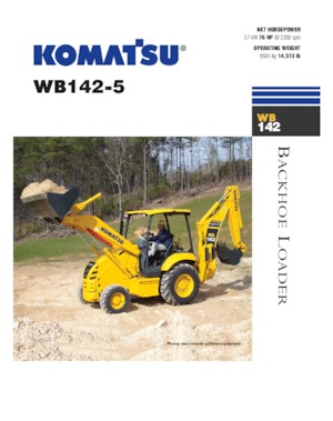 Багер-товарачи с обратно загребване Komatsu WB 142-5