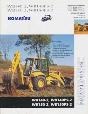 Багер-товарачи с обратно загребване Komatsu WB 150-2