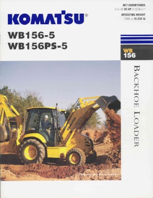 Багер-товарачи с обратно загребване Komatsu WB 156-5