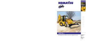 Багер-товарачи с обратно загребване Komatsu WB70A-1