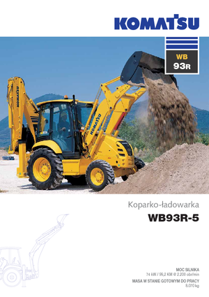 Багер-товарачи с обратно загребване Komatsu WB93R-5E0
