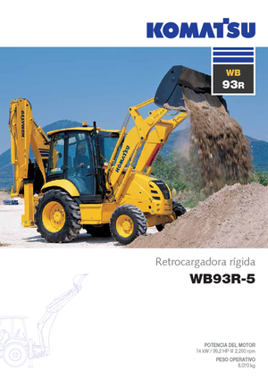 Багер-товарачи с обратно загребване Komatsu WB93R-5E0