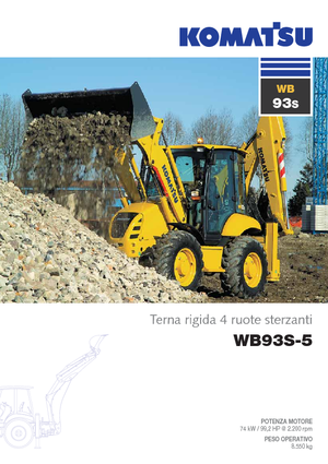 Багер-товарачи с обратно загребване Komatsu WB93S-5E0