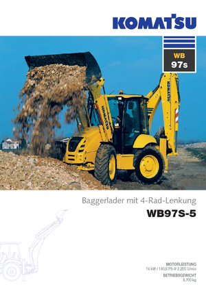 Багер-товарачи с обратно загребване Komatsu WB97S-5E0