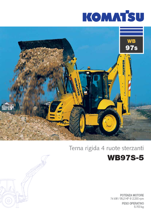 Багер-товарачи с обратно загребване Komatsu WB97S-5E0
