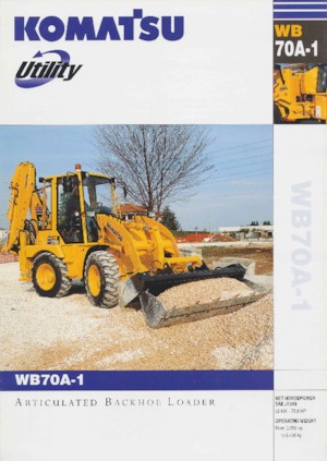 Багер-товарачи с обратно загребване Komatsu WB70A-1