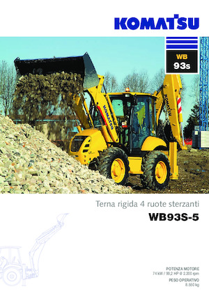 Багер-товарачи с обратно загребване Komatsu WB93S-5 