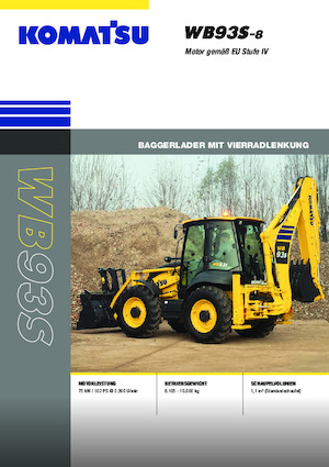 Багер-товарачи с обратно загребване Komatsu WB93S-8