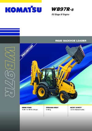 Багер-товарачи с обратно загребване Komatsu WB97R-8E0