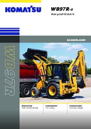 Багер-товарачи с обратно загребване Komatsu WB97R-8E0