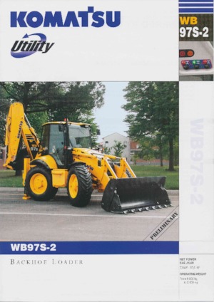 Багер-товарачи с обратно загребване Komatsu WB97S-2
