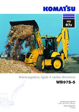 Багер-товарачи с обратно загребване Komatsu WB97S-5 