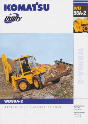 Багер-товарачи с обратно загребване Komatsu WB98A-2