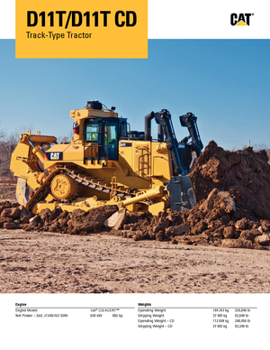 Верижен булдозер Caterpillar D11T