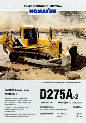 Верижен булдозер Komatsu D275A-2