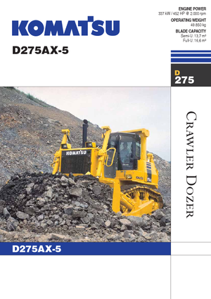 Верижен булдозер Komatsu D275AX-5E0