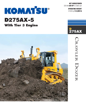 Верижен булдозер Komatsu D275AX-5E0